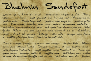 Bluelmin Sandsfort: A Handwritten Font for Web Design