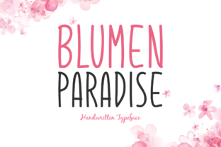 Blumen Paradise: A Handwritten Font for Editorial Elegance