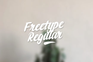 Freetype Regular: A Handwritten Font for Editorial Design