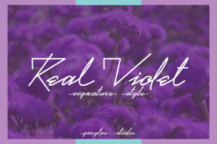 Real Violet: A Handwritten Font for Elegant Design