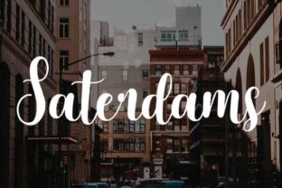 Saterdams: A Handbrushed Font for Web Design