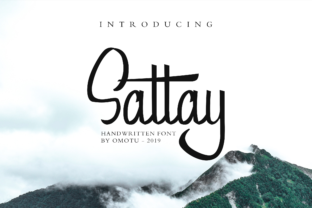 Sattay: A Modern Script Font