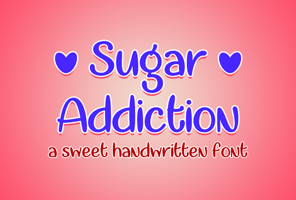 Sugar Addiction Font for Web Design