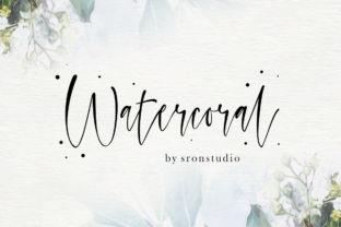 Watercoral: A Script Font for Creative Makers